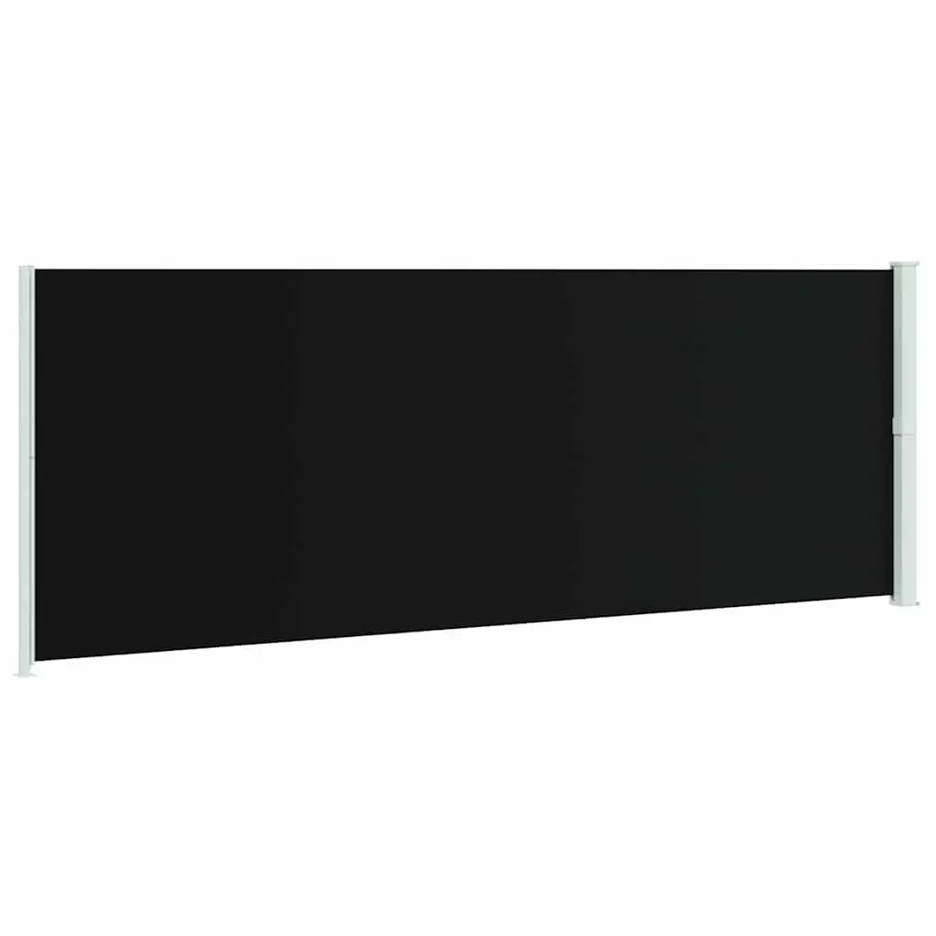 Retractable Side Awning 220x600cm Black