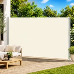 Durable Patio Retractable Side Awning 220x600 cm Cream