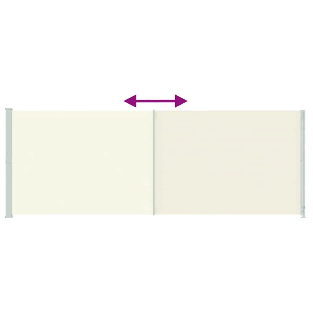 Retractable Side Awning Polyester 220x600 cm Cream
