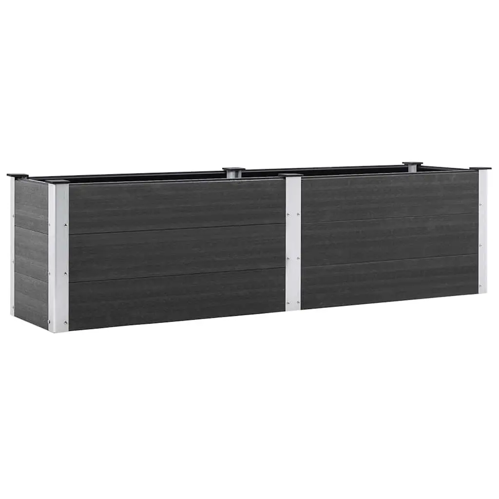 Garden Raised Bed Planter 200x50x54 cm Grey