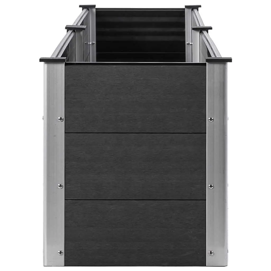 Garden Raised Bed Planter 200x50x54 cm Grey