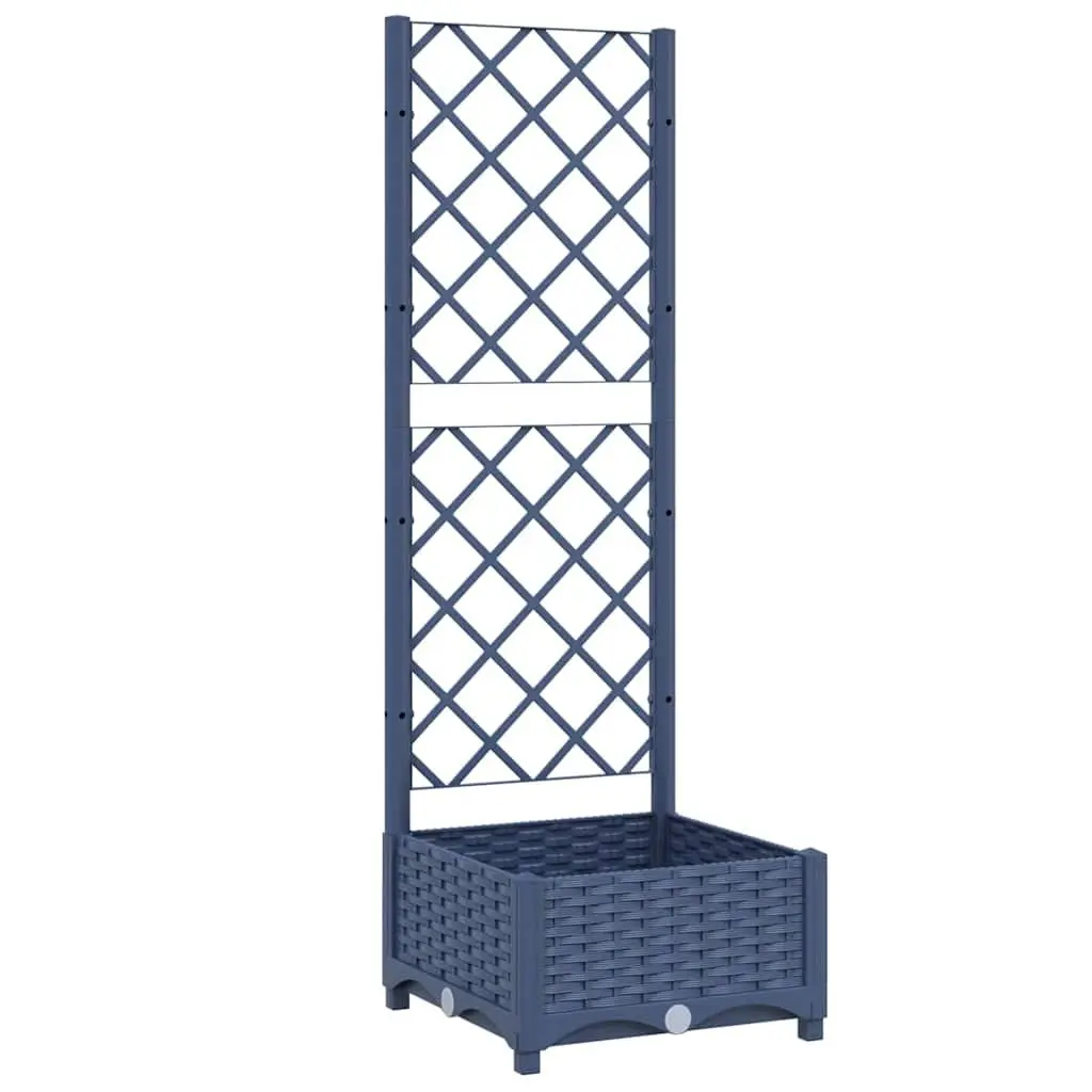 Garden Planter with Integrated Trellis Support