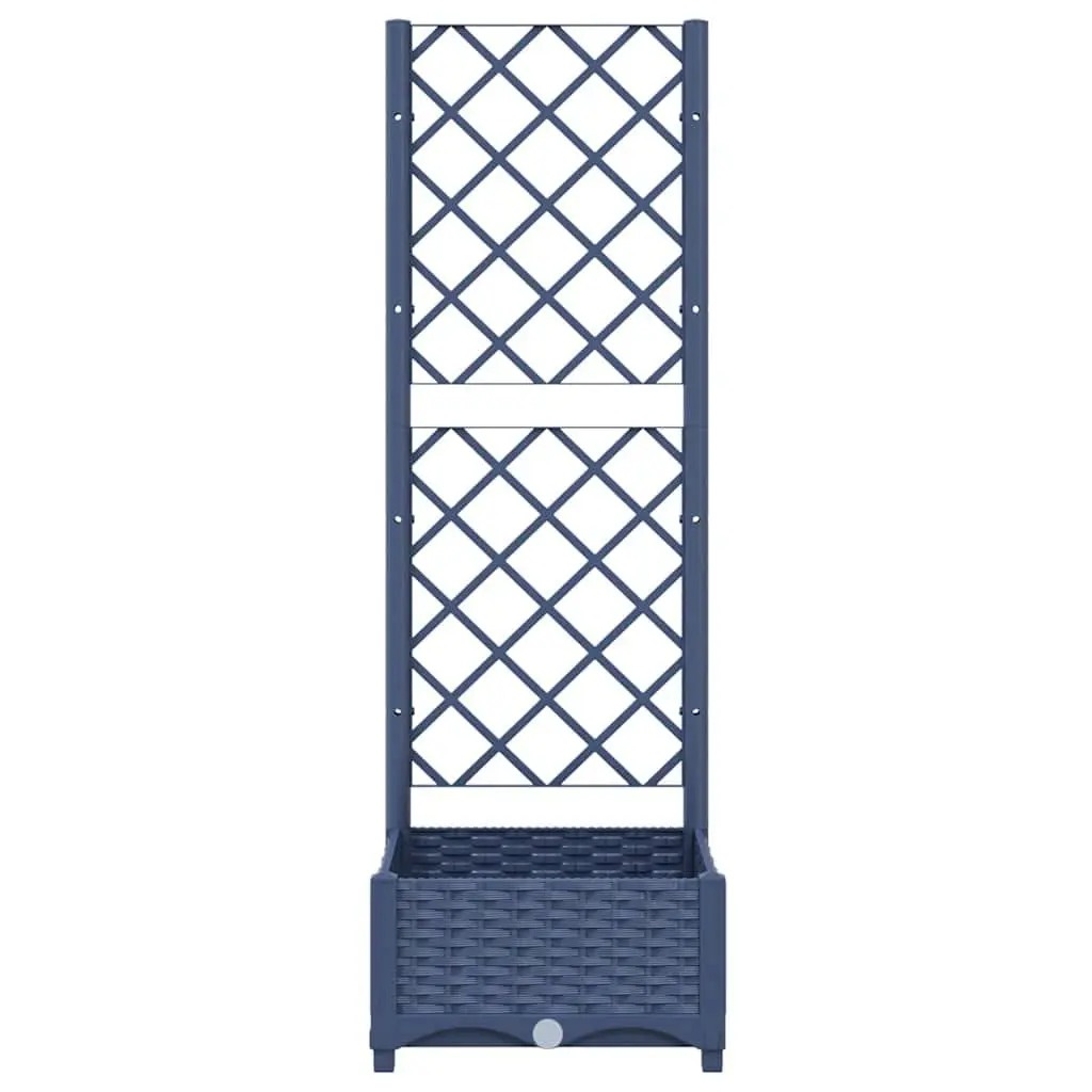 Garden Planter with Integrated Trellis Support