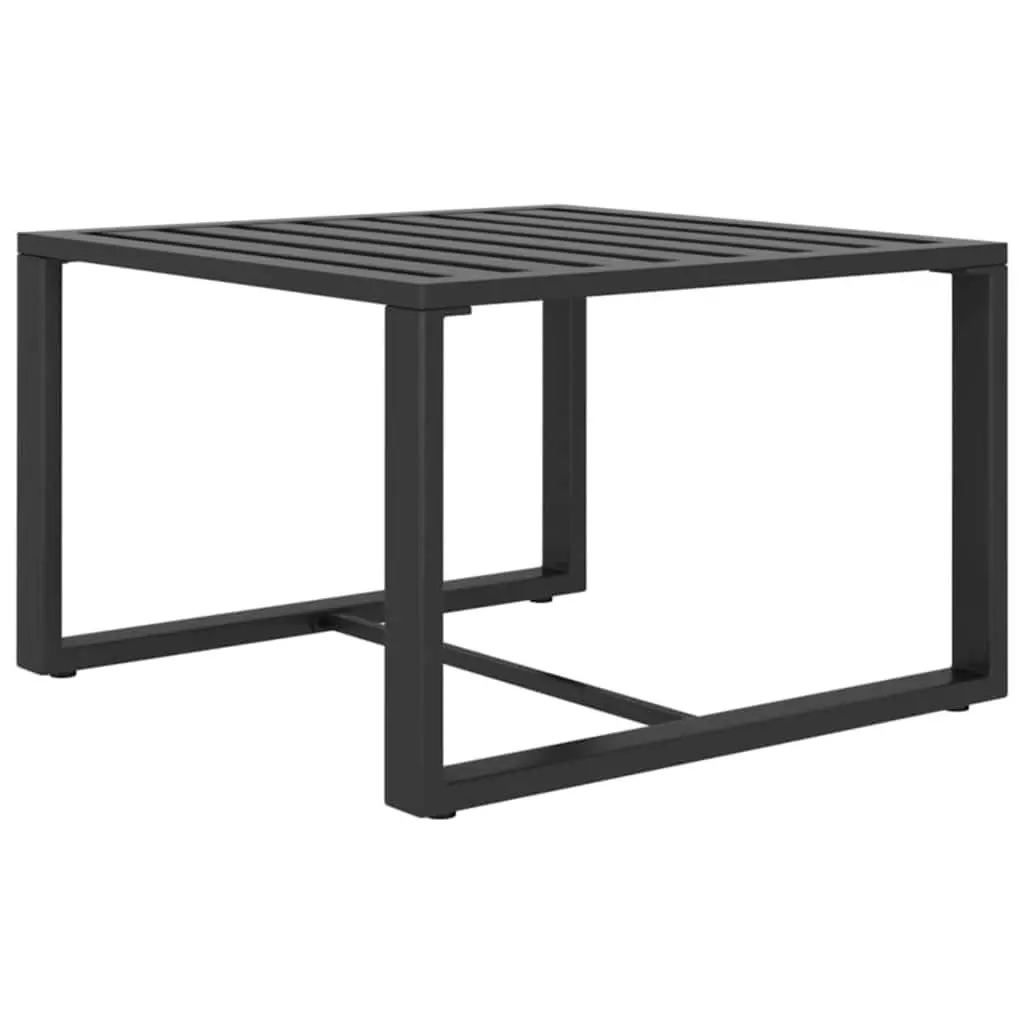 Garden Sofa Set Aluminium 3 Piece Modular Outdoor Furniture Anthracite with Cushions