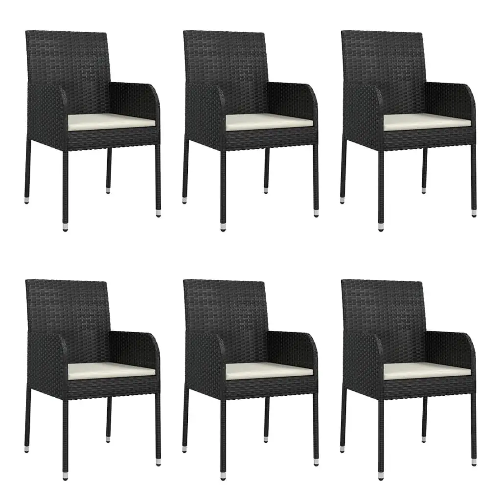 7 Piece Outdoor Garden Dining Set with Cushions