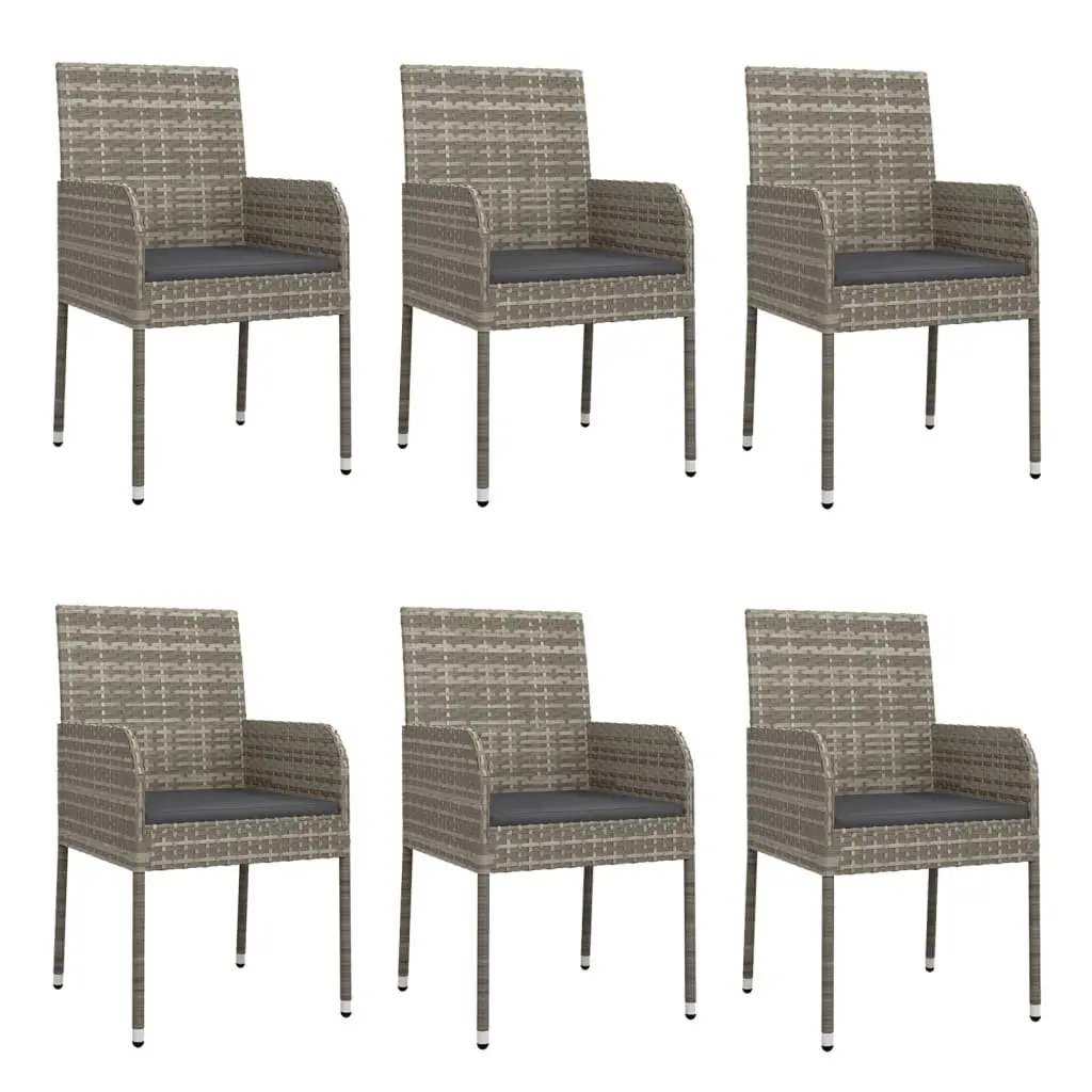 7 Piece Outdoor Dining Set with Durable Rattan