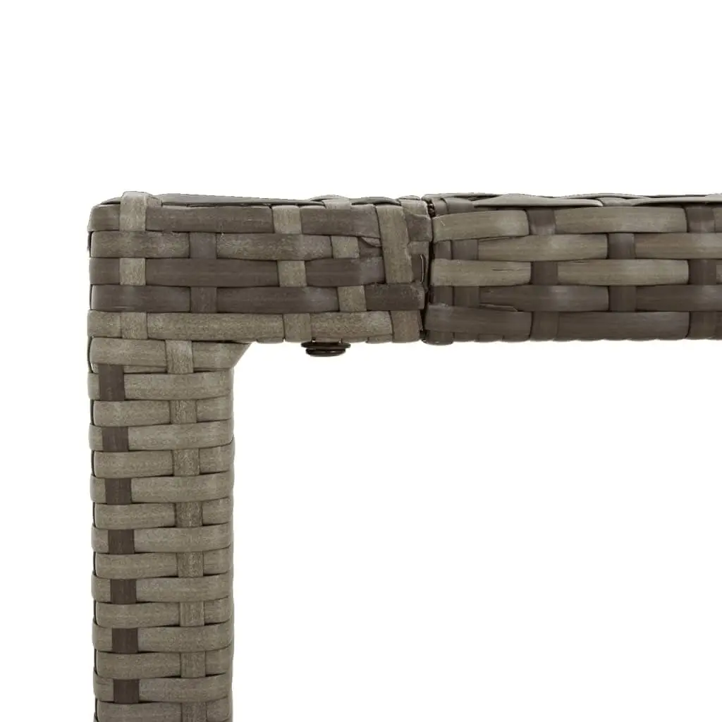 7-Piece Grey Garden Dining Set with Sturdy Construction