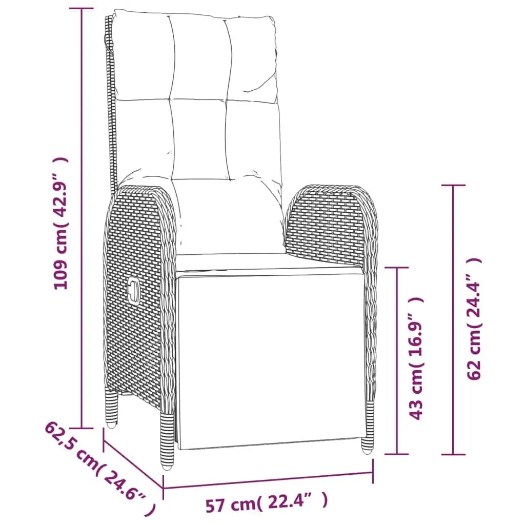 7-Piece Grey Garden Dining Set with Sturdy Construction