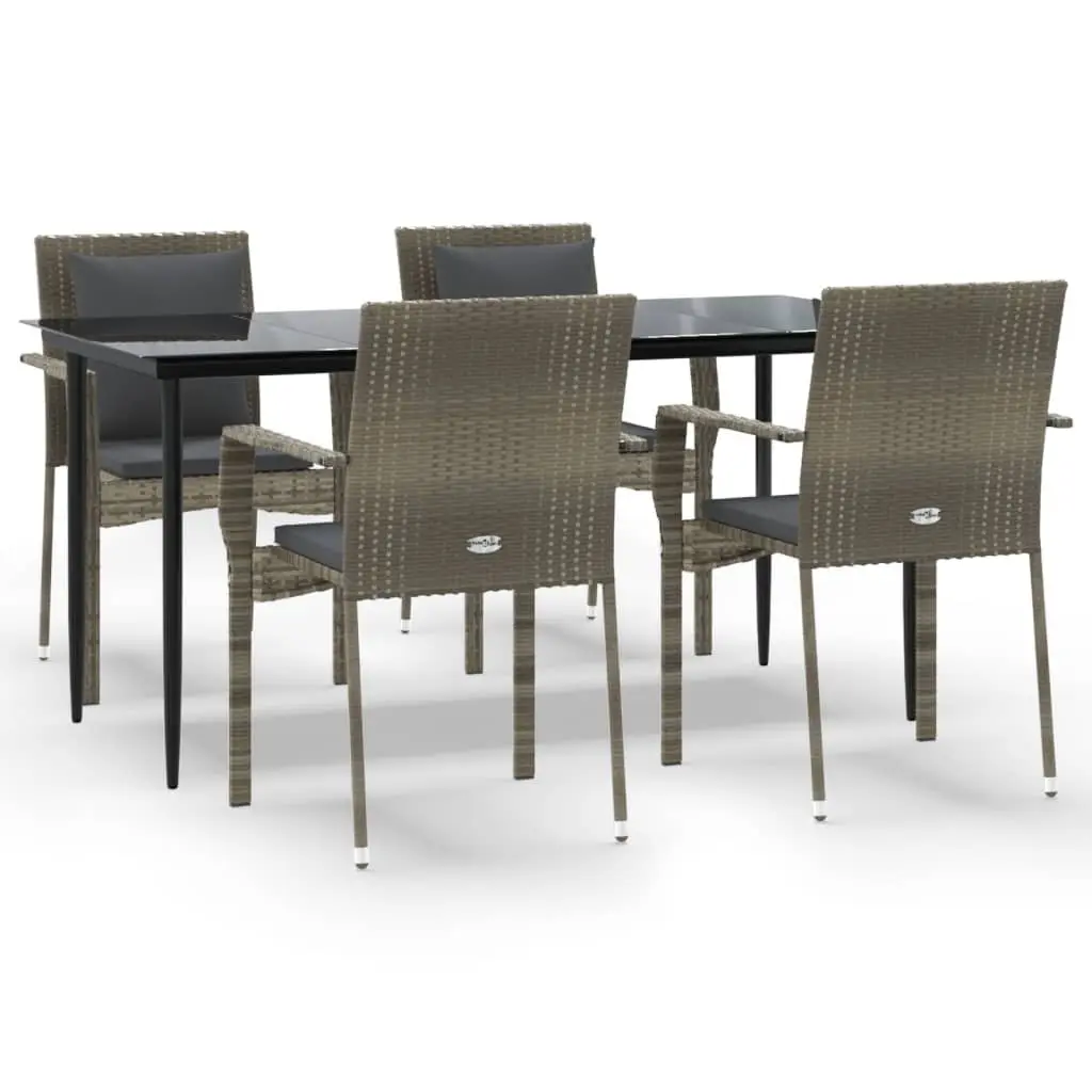 5 Piece Garden Dining Set for Outdoor Spaces