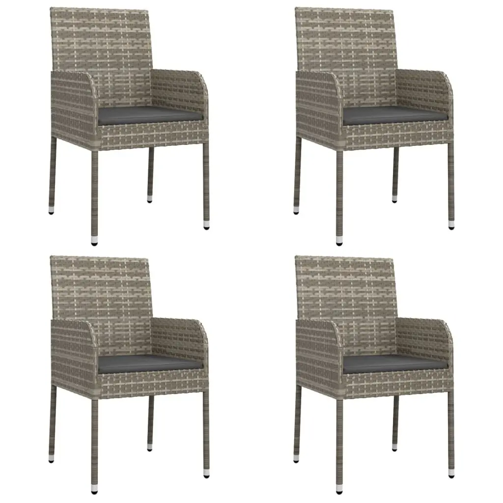 Grey Garden Dining Set for Outdoor Enjoyment
