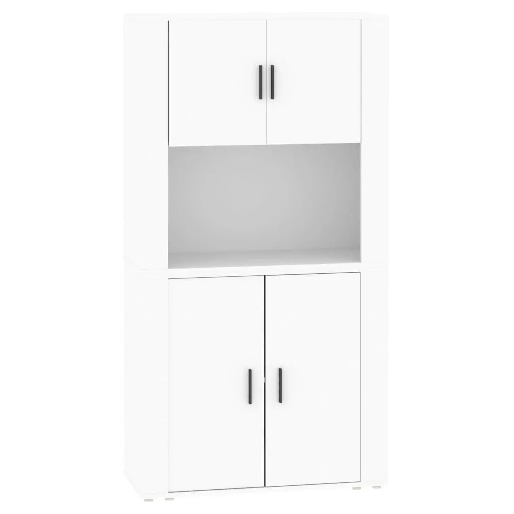 Sideboard Engineered Wood Wall-Mounted Storage Cabinet White