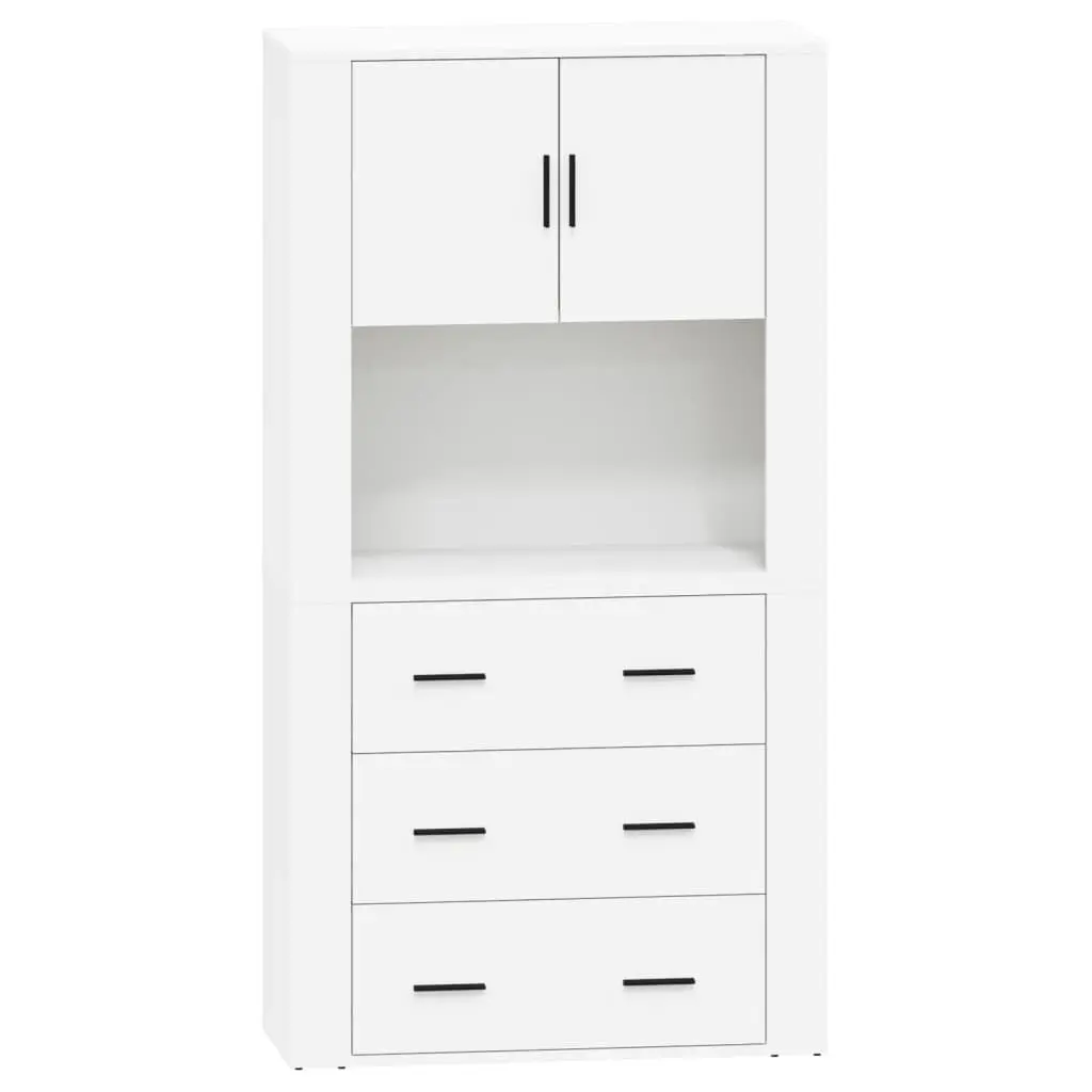 Highboard Engineered Wood Wall-Mounted Storage Cabinet White