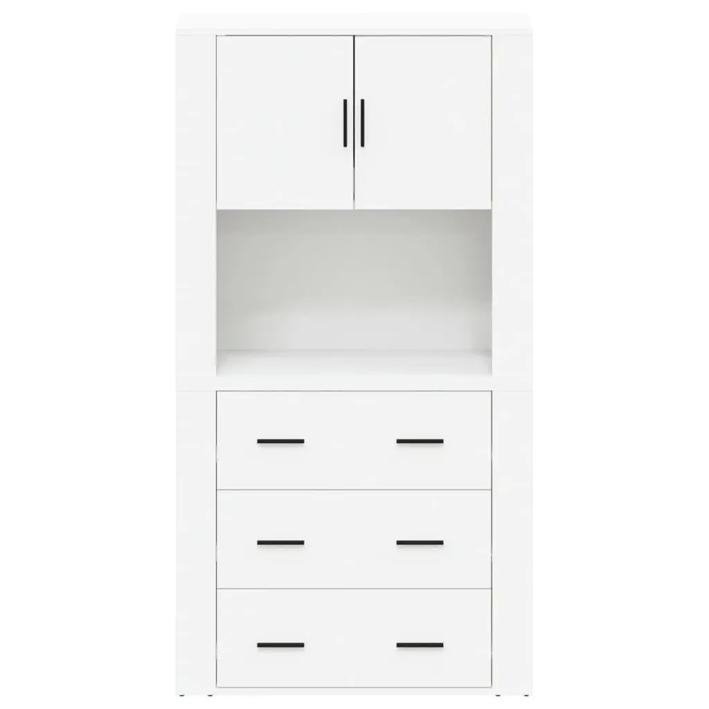 Highboard Engineered Wood Wall-Mounted Storage Cabinet White