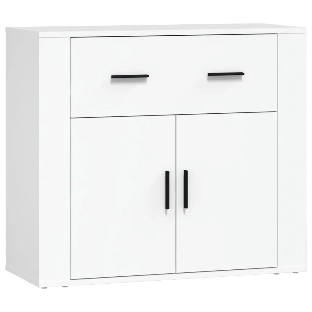 White Sideboards 3 Piece Storage Cabinet Set