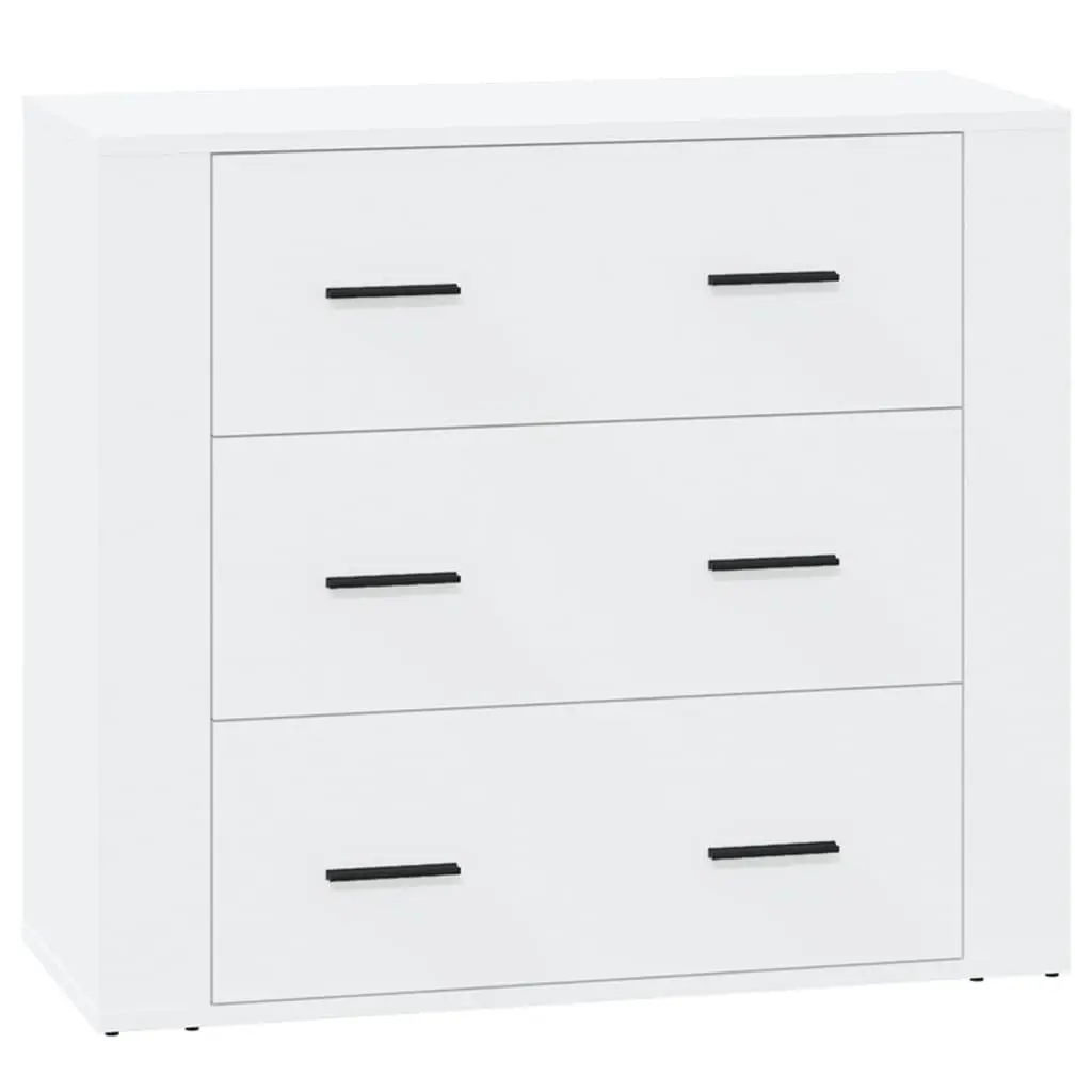 White Sideboards 3 Piece Storage Cabinet Set