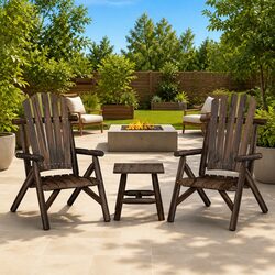 Premium 3 Piece Garden Lounge Set with Solid Wood Construction