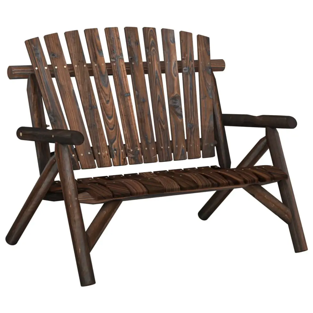 5-Piece Solid Wood Spruce Garden Lounge Set with Table