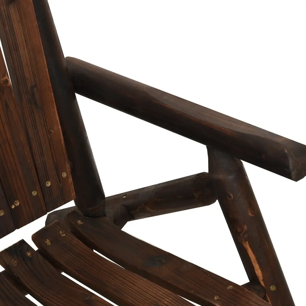 5-Piece Solid Wood Spruce Garden Lounge Set with Table