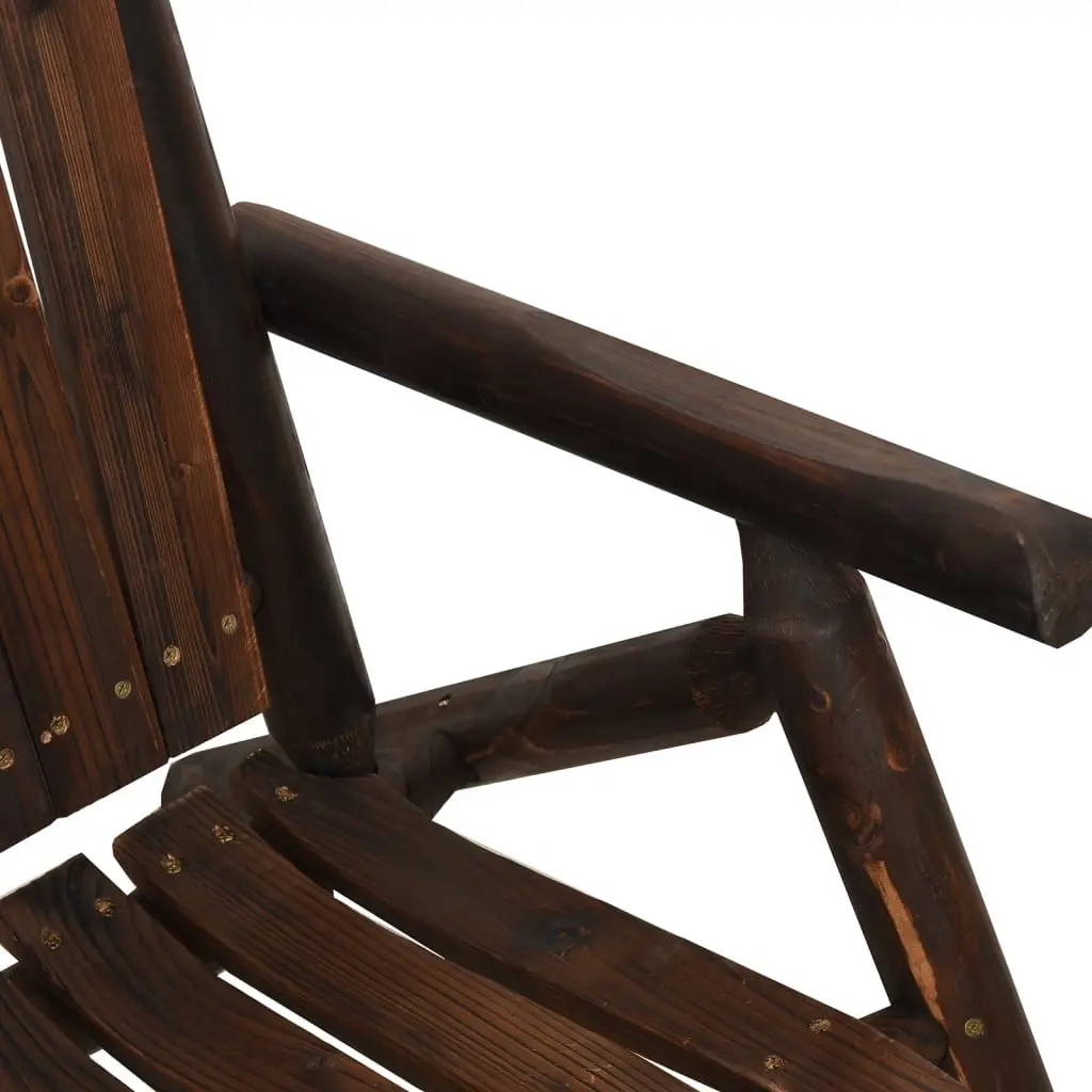 Solid Wood 3 Piece Garden Lounge Set with Armchairs