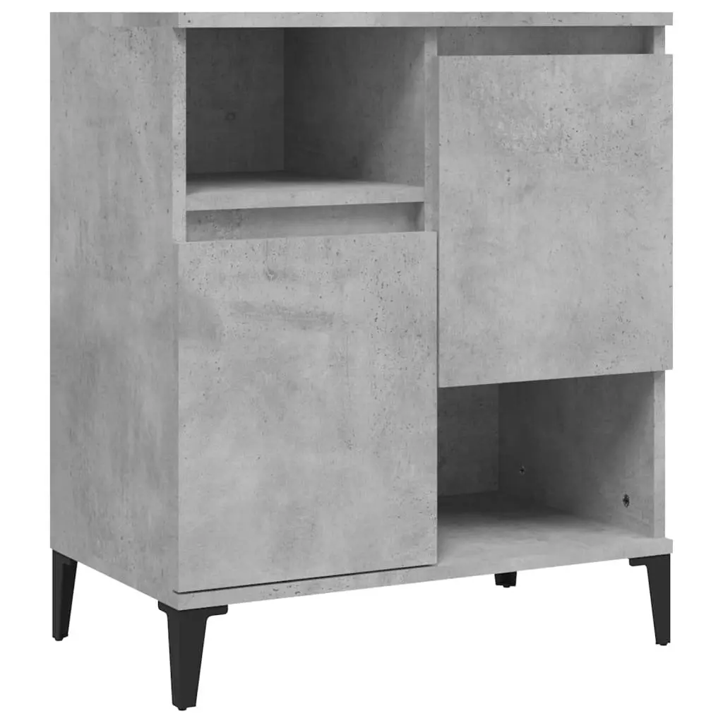 Grey Engineered Wood Sideboard Cabinet 60x35x70 cm