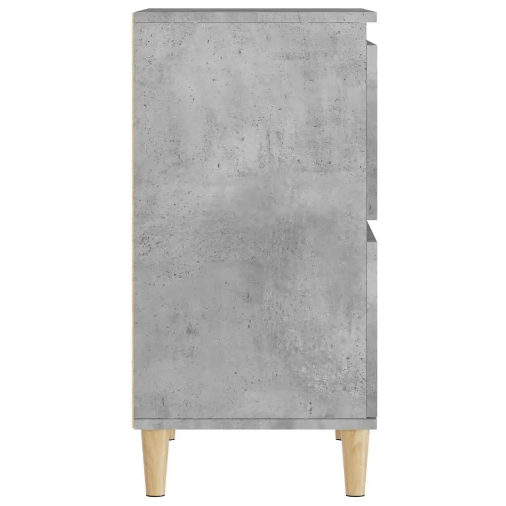 Sideboard Cabinet Engineered Wood 60x35x70cm Grey Set of 2