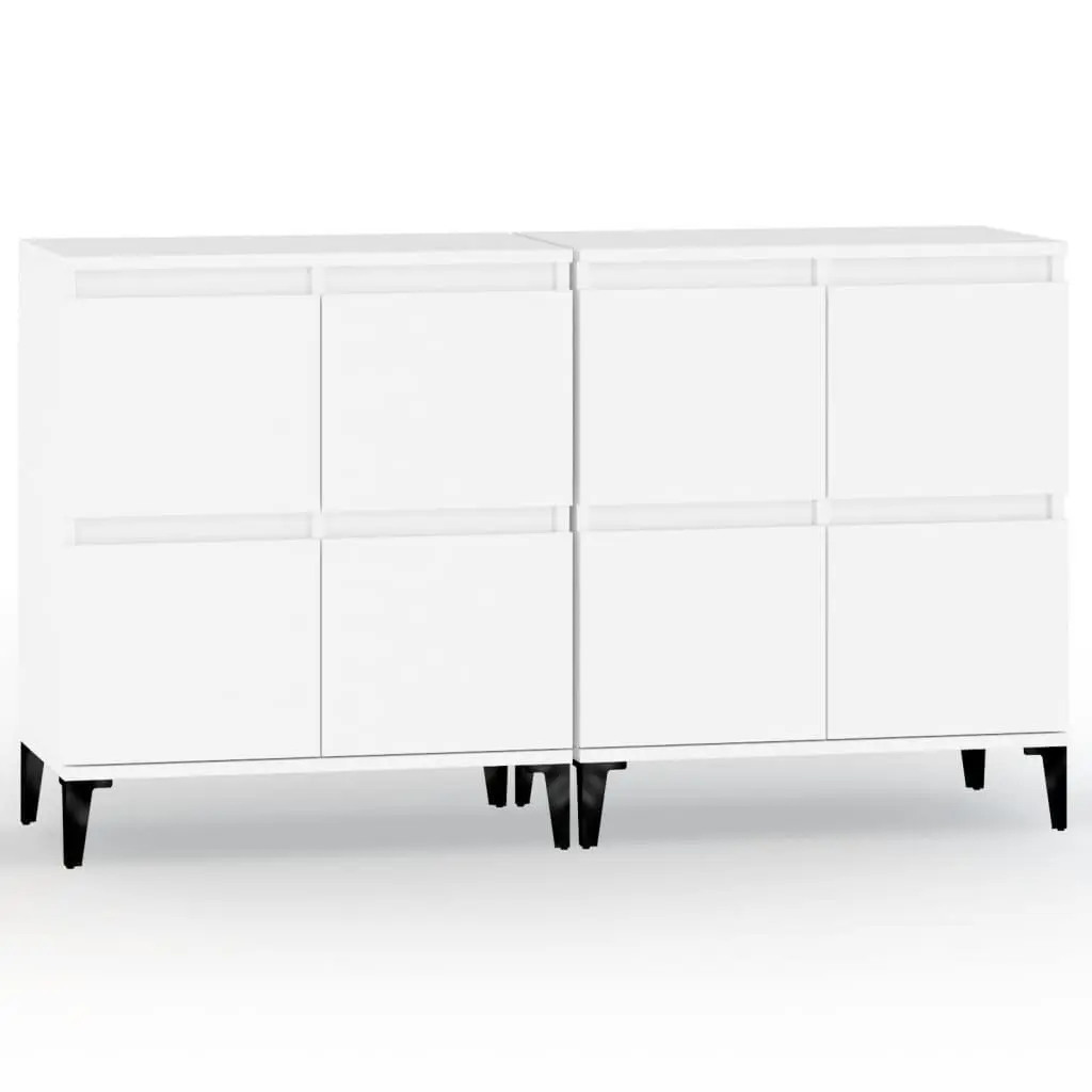 Sideboards Engineered Wood 60x35x70 cm White 2 pcs