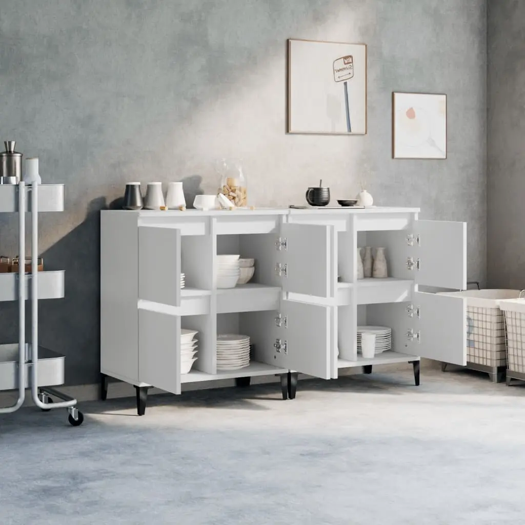 Sideboards Engineered Wood 60x35x70 cm White 2 pcs