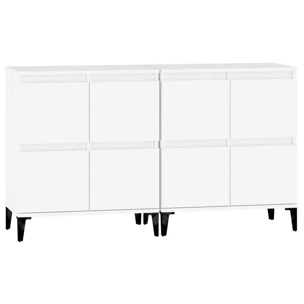 Sideboards Engineered Wood 60x35x70 cm White 2 pcs