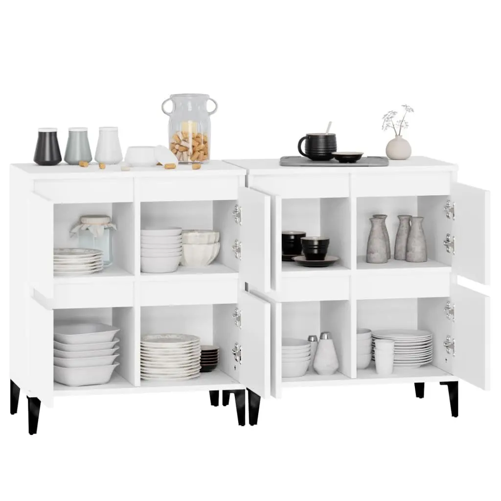 Sideboards Engineered Wood 60x35x70 cm White 2 pcs