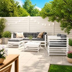 Stylish 7 Piece Outdoor Lounge Set with Cushions