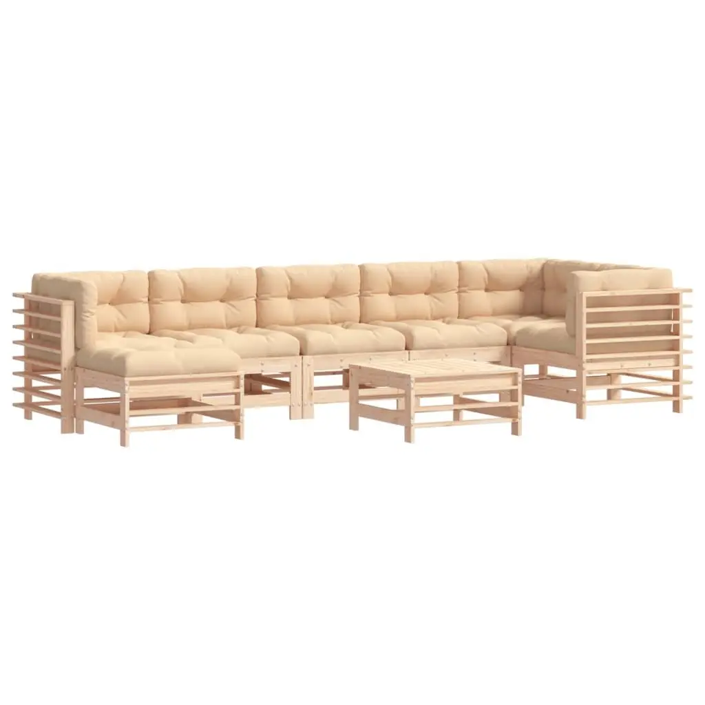 8-Piece Outdoor Lounge Set with Cushions