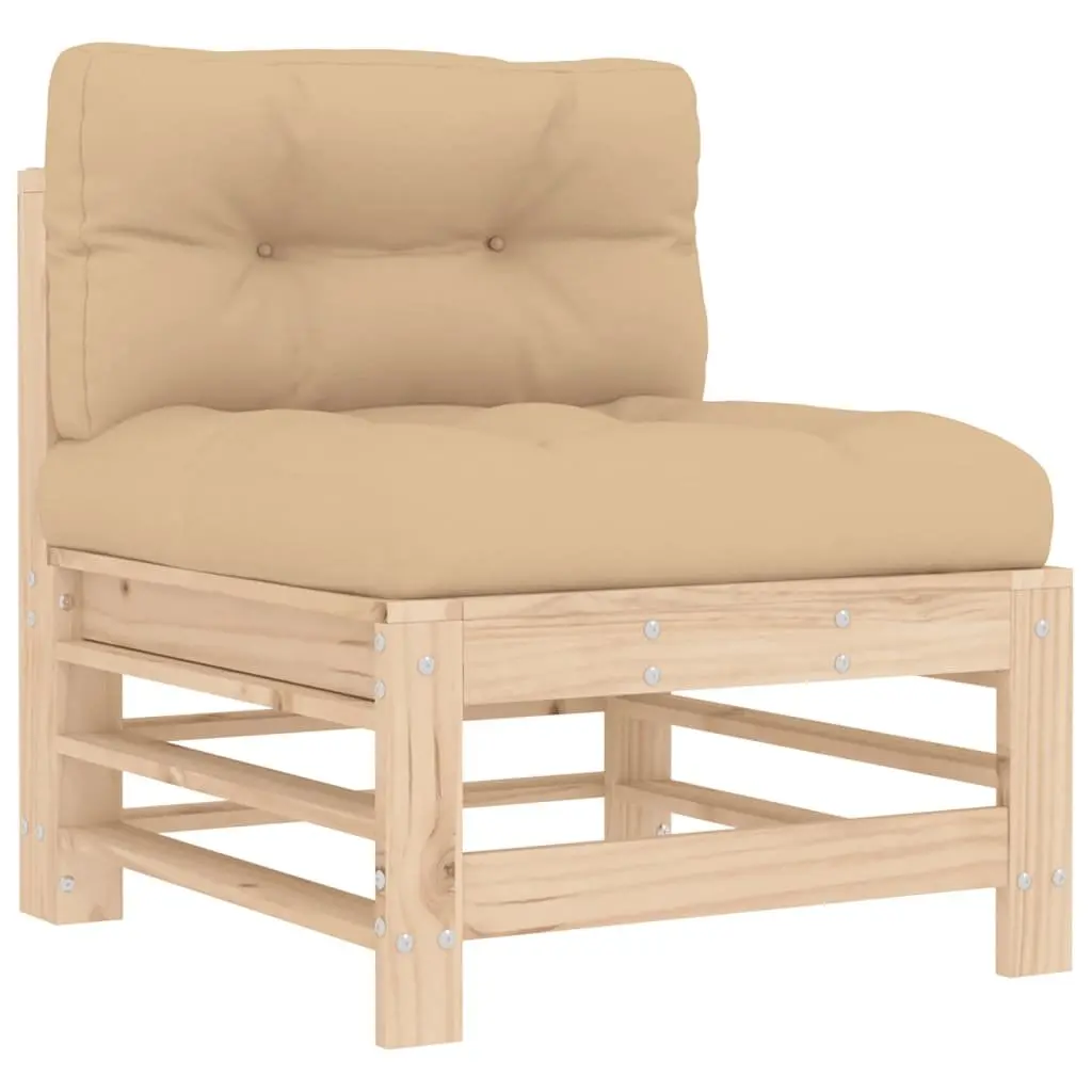 6 Piece Garden Lounge Set with Soft Cushions