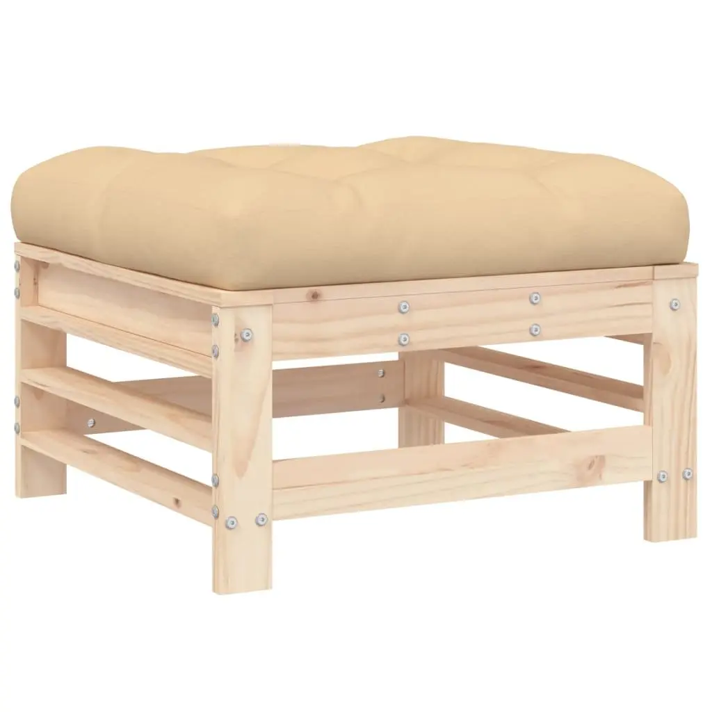 6 Piece Garden Lounge Set with Soft Cushions