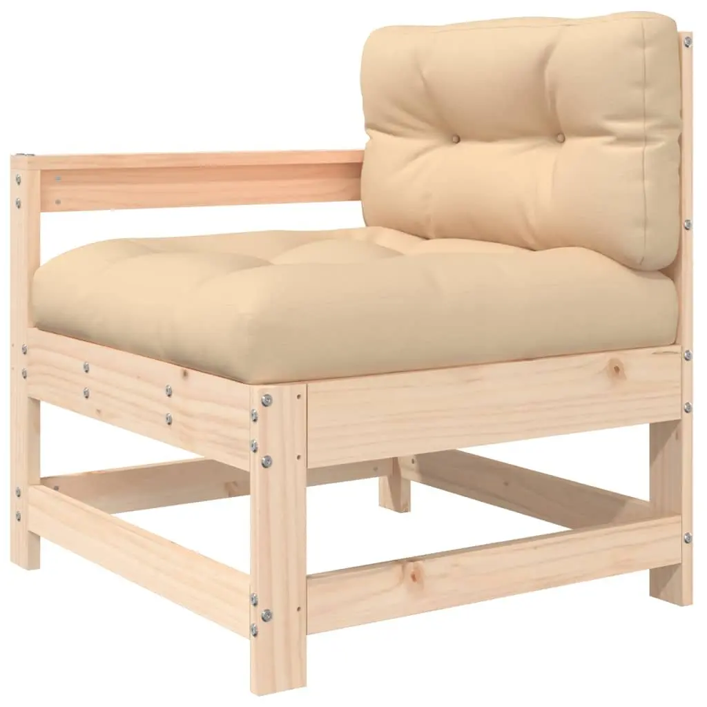 7 Piece Solid Wood Garden Lounge Set with Cushions