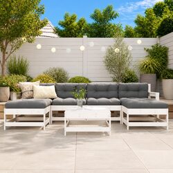 7 Piece Outdoor Patio Lounge Set with Cushions