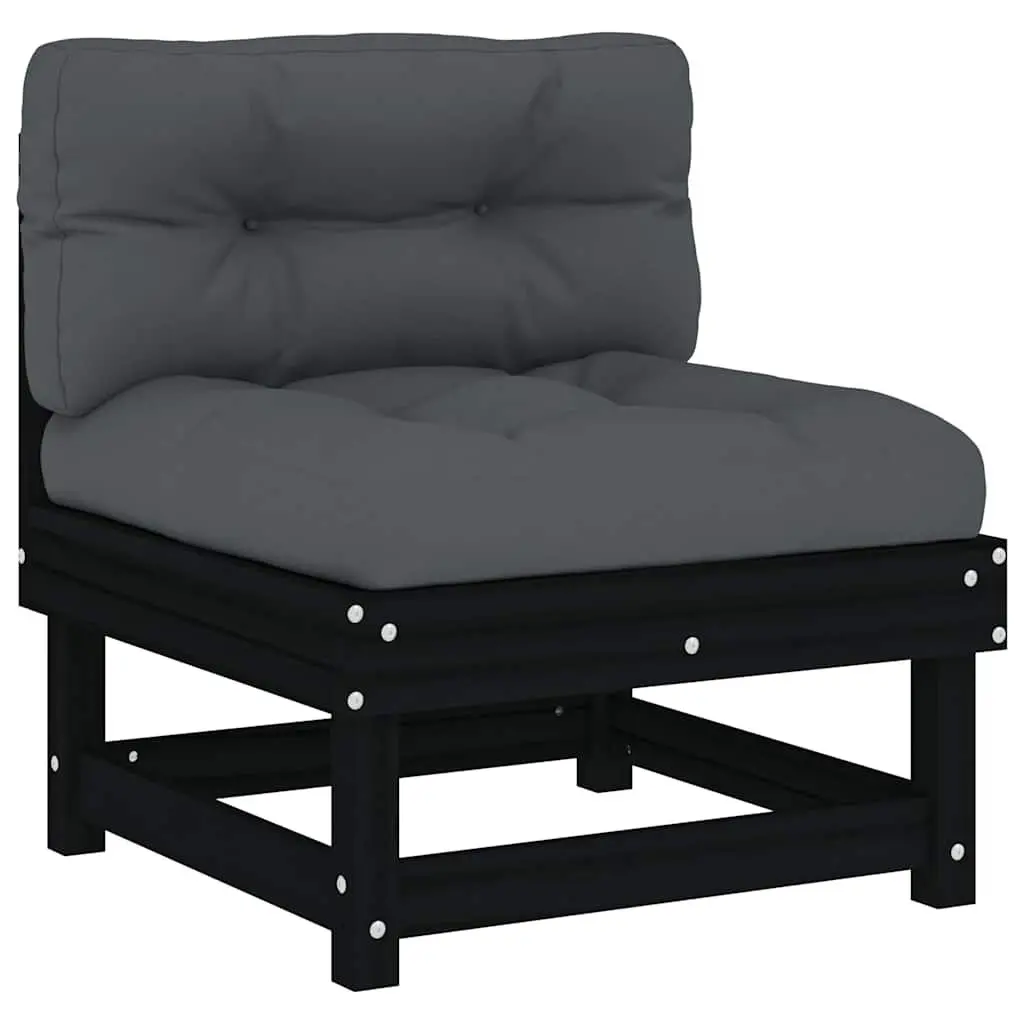 Solid Wood 6 Piece Garden Lounge Set with Cushions