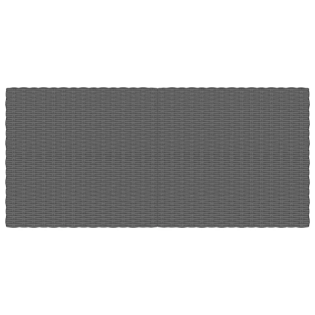 Half Round Rattan Garden Coffee Table for Outdoor Spaces