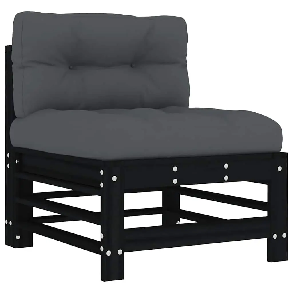 Garden Lounge Set 6 Piece Outdoor Furniture Patio Sectional Sofa with Cushions