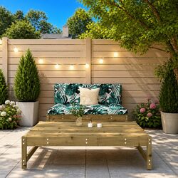 Premium 2 Piece Garden Lounge Set with Soft Cushions