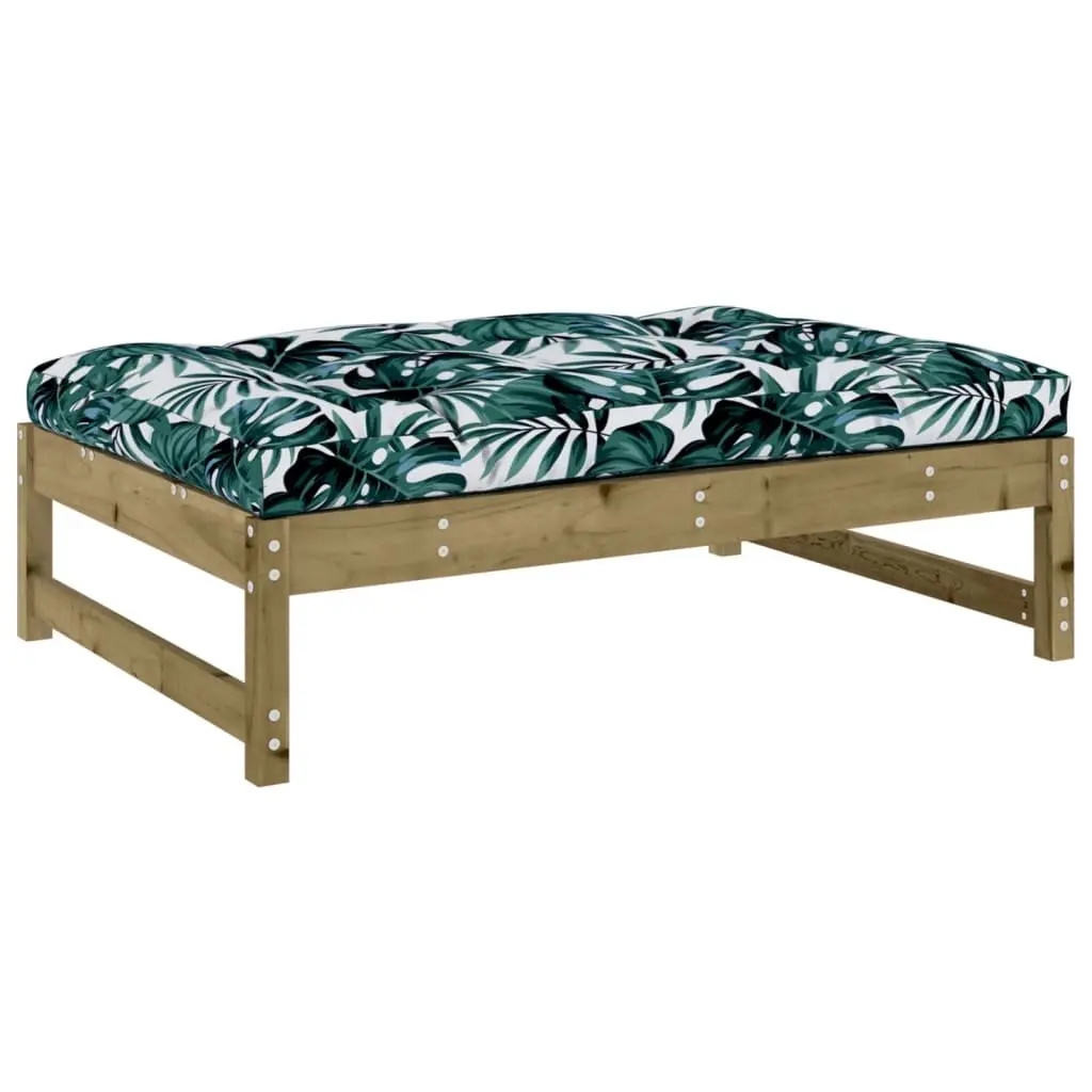 Garden Lounge Set Impregnated Pine Wood 2 Piece Brown