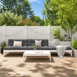 4-Piece Outdoor Garden Lounge Set with Cushions