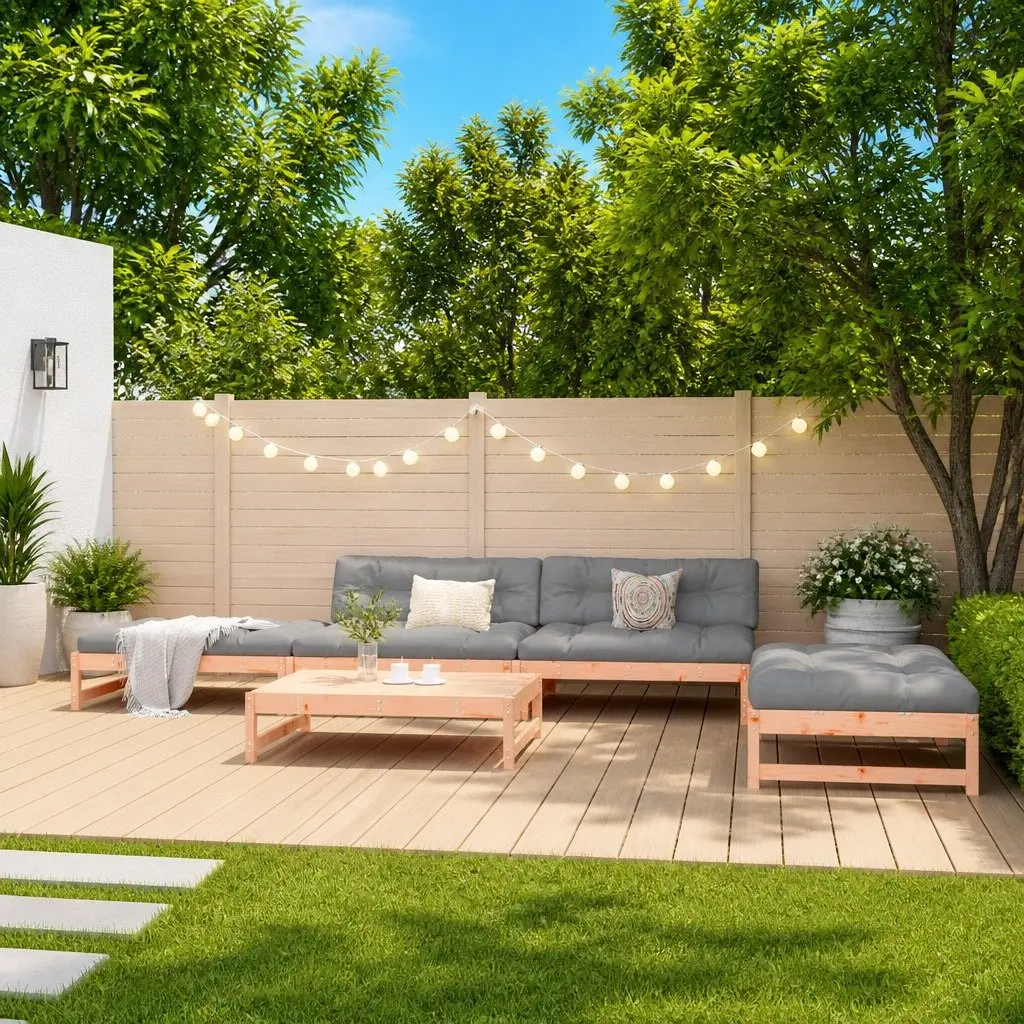 5 Piece Garden Lounge Set with Cushions