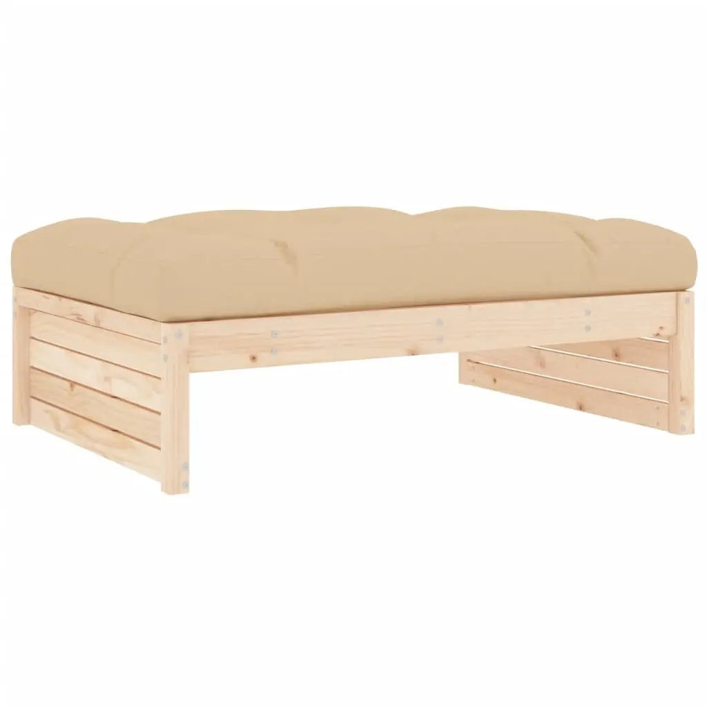 Brown 2 Piece Outdoor Lounge Set with Cushions