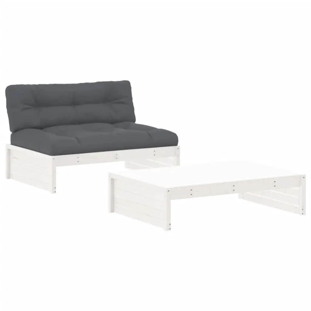 2-Piece Garden Lounge Set with Cushions