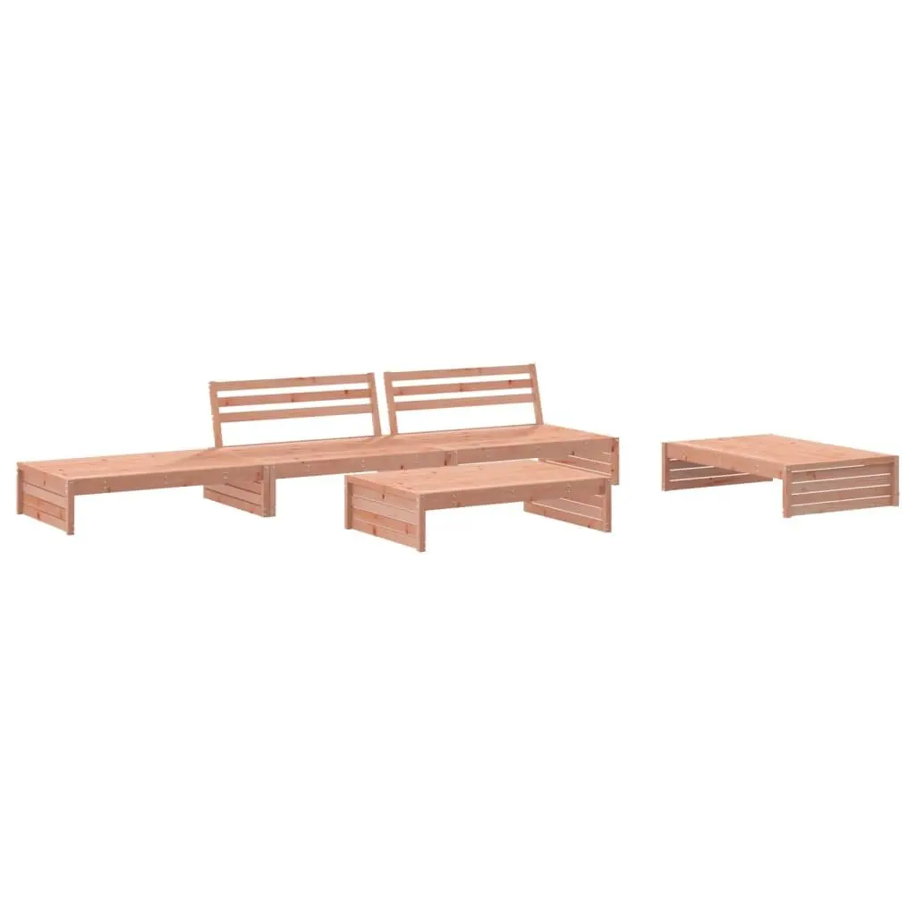 5 Piece Solid Wood Garden Lounge Set with Cushions
