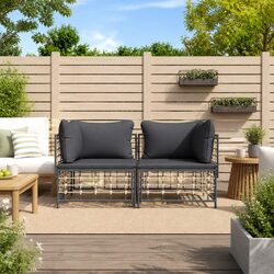 Durable Outdoor Corner Sofa Set 2 pcs for Your Garden
