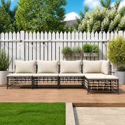 Premium 5-Piece Outdoor Sofa Set with Cushions