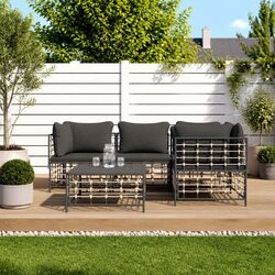 Durable 5-Piece Garden Lounge Set for Outdoor Comfort