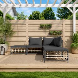Premium 5-Piece Garden Lounge Set with Cushions