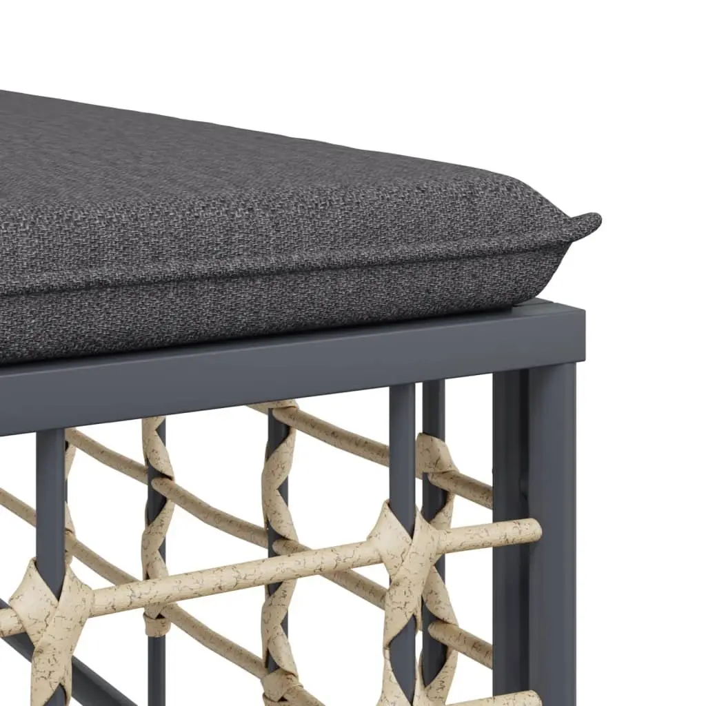 6-Piece Modular Outdoor Lounge Set with Cushions